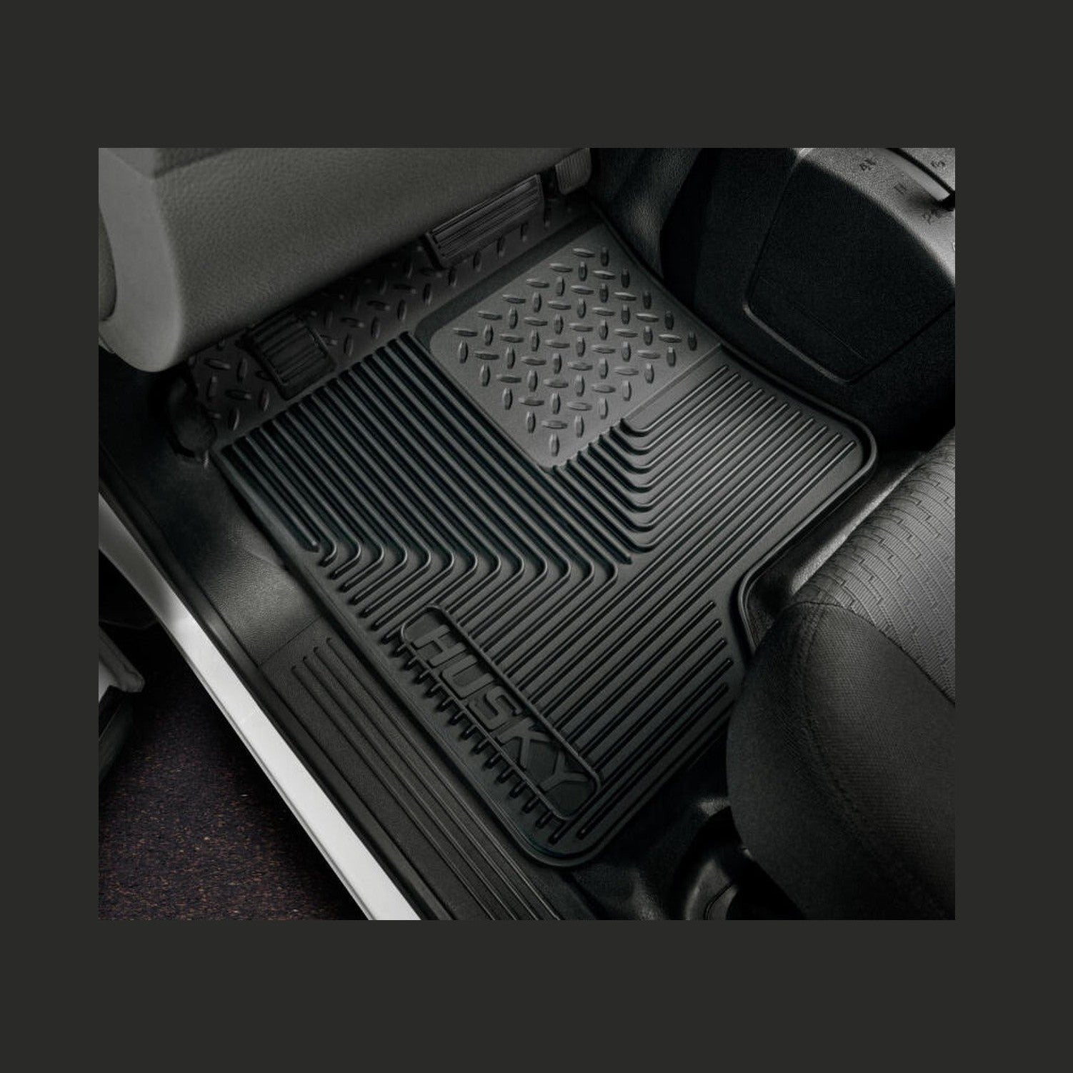 Husky Liners Husky Liners 12-13 Dodge Ram/88-09 Toyota 4Runner Heavy Duty Black 2nd Row Floor Mats
