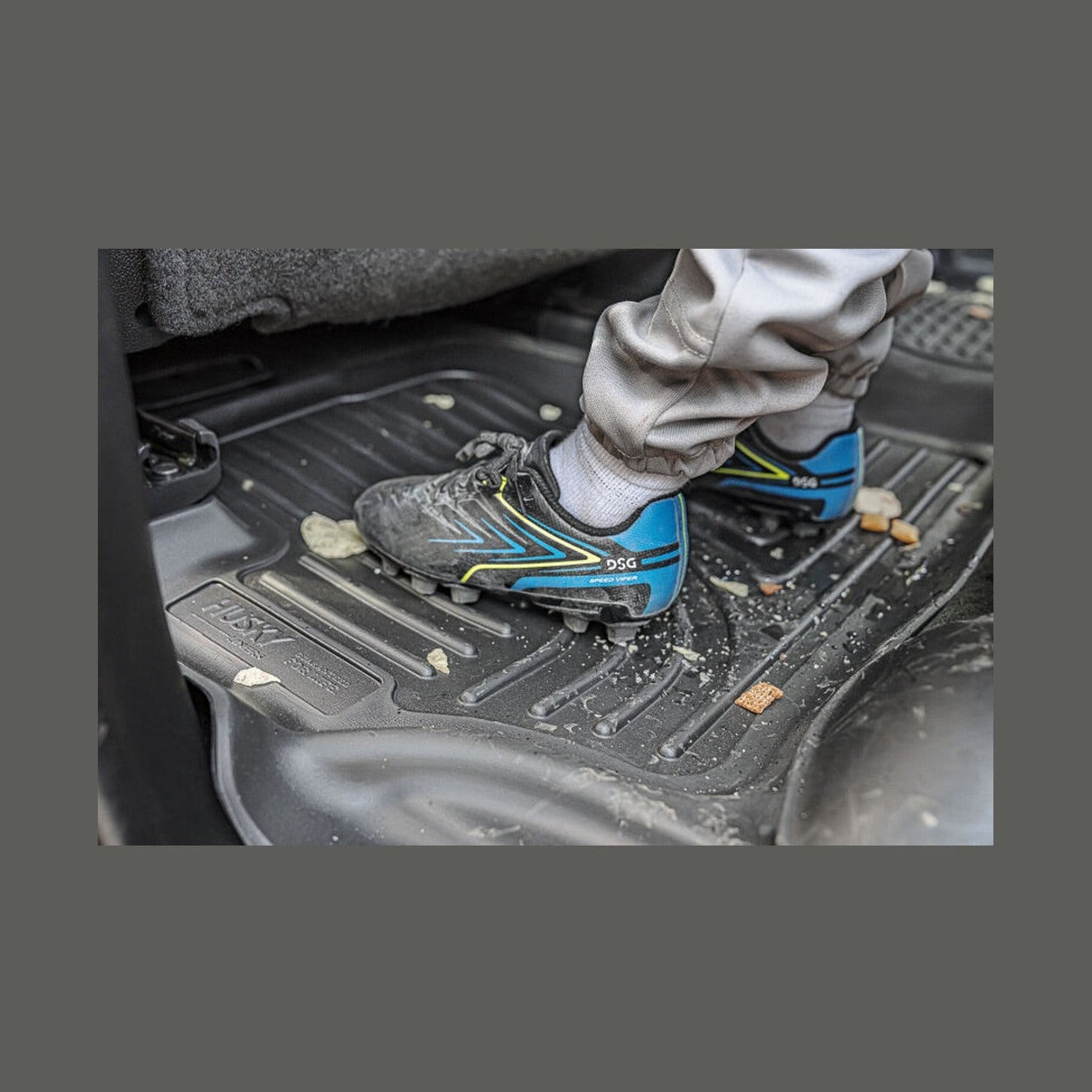 Husky Liners Husky Liners 15-23 Ford F-150 Super Cab X-Act Contour Black 2nd Seat Floor Liners, installed
