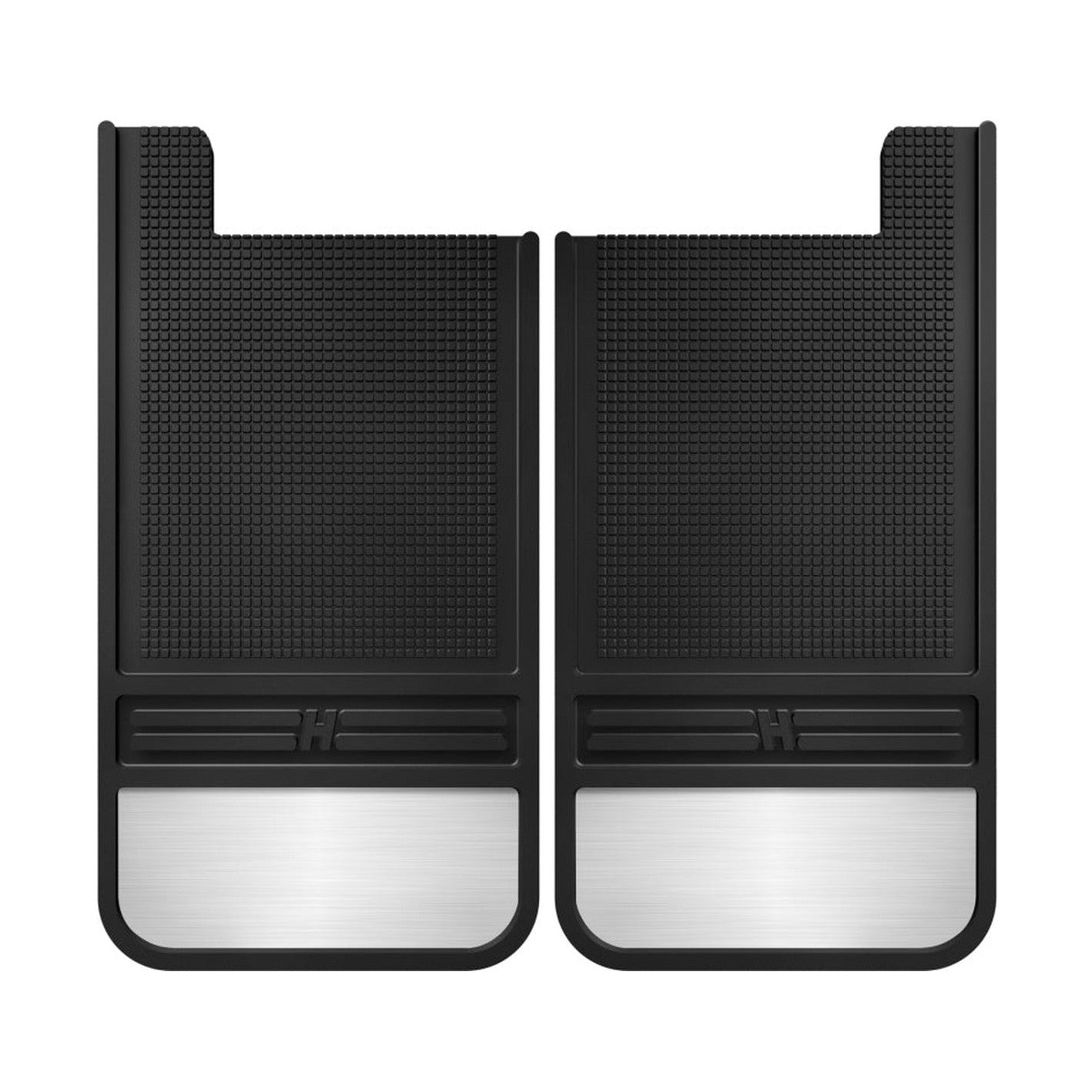Husky Liners Husky Liners Universal 12in Wide Black Rubber Rear Mud Flaps w/ Weight