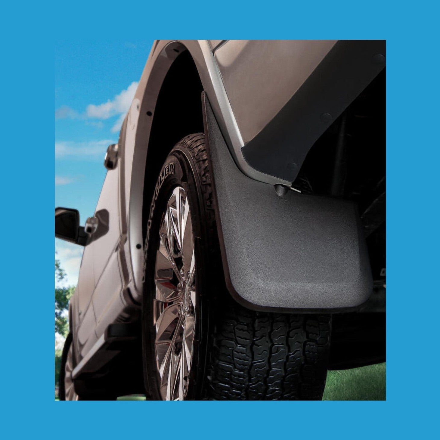 Husky Liners Husky Liners 2015-2017 Ford F-150 w/o Fender Flares Front and Rear Mud Guards - Black, installed