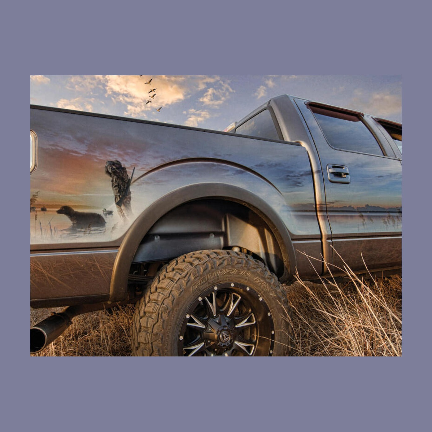 Husky Liners Husky Liners 06-14 Ford F-150 Black Rear Wheel Well Guards, installed