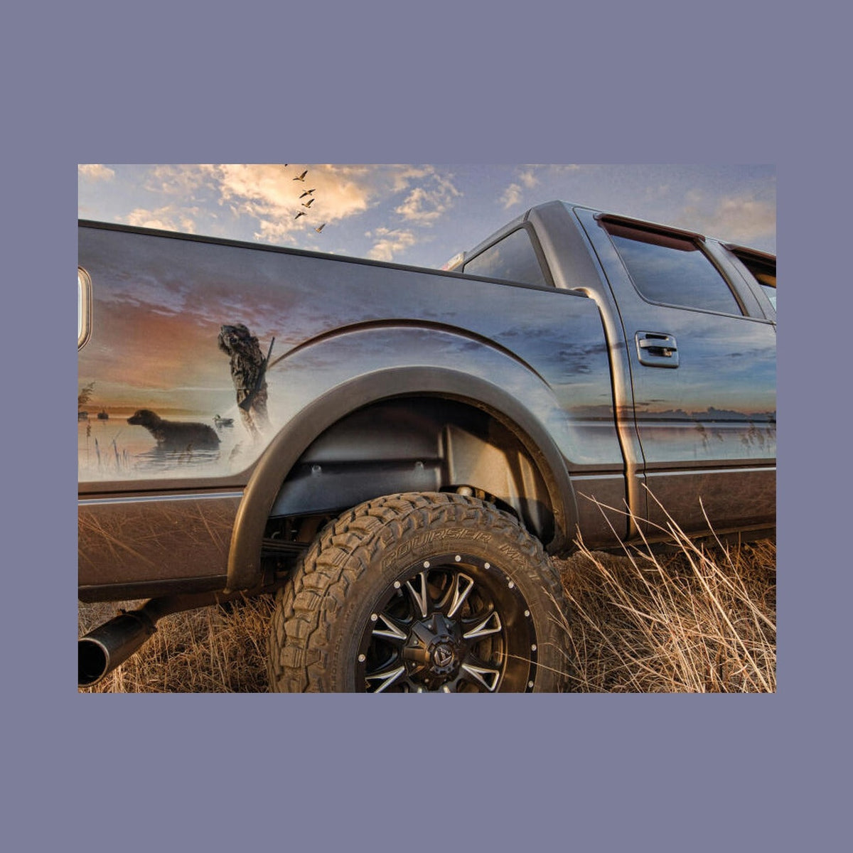Husky Liners Husky Liners 06-14 Ford F-150 Black Rear Wheel Well Guards, installed