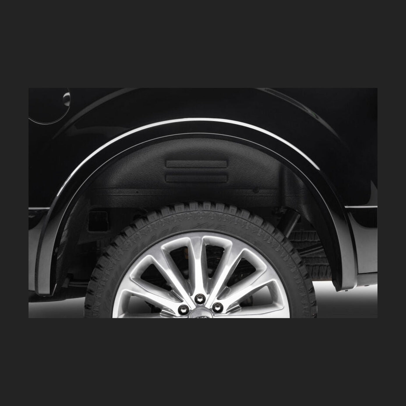 Husky Liners Husky Liners 15-20 Ford F-150 Black Rear Wheel Well Guards, installed