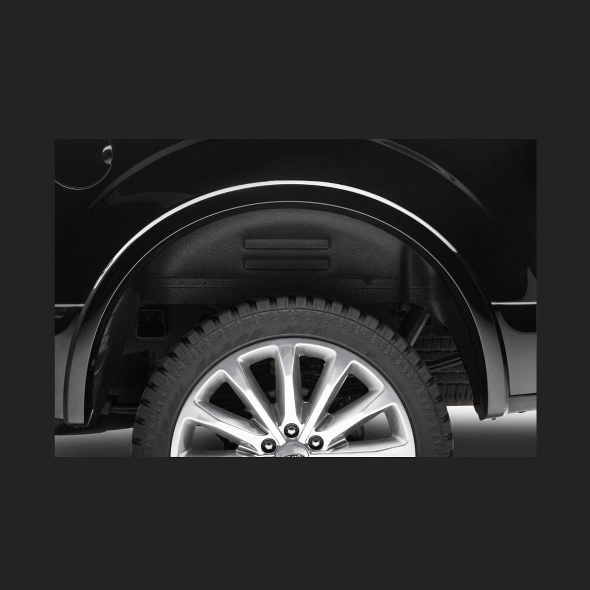 Husky Liners Husky Liners 15-20 Ford F-150 Black Rear Wheel Well Guards, installed