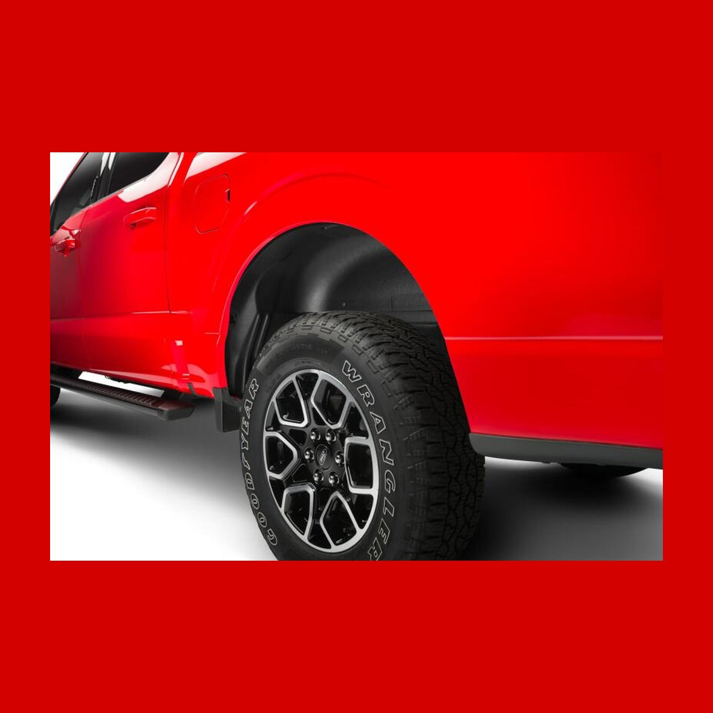 Husky Liners Husky Liners 21-23 Ford F-150 Rear Wheel Well Guards - Black, installed
