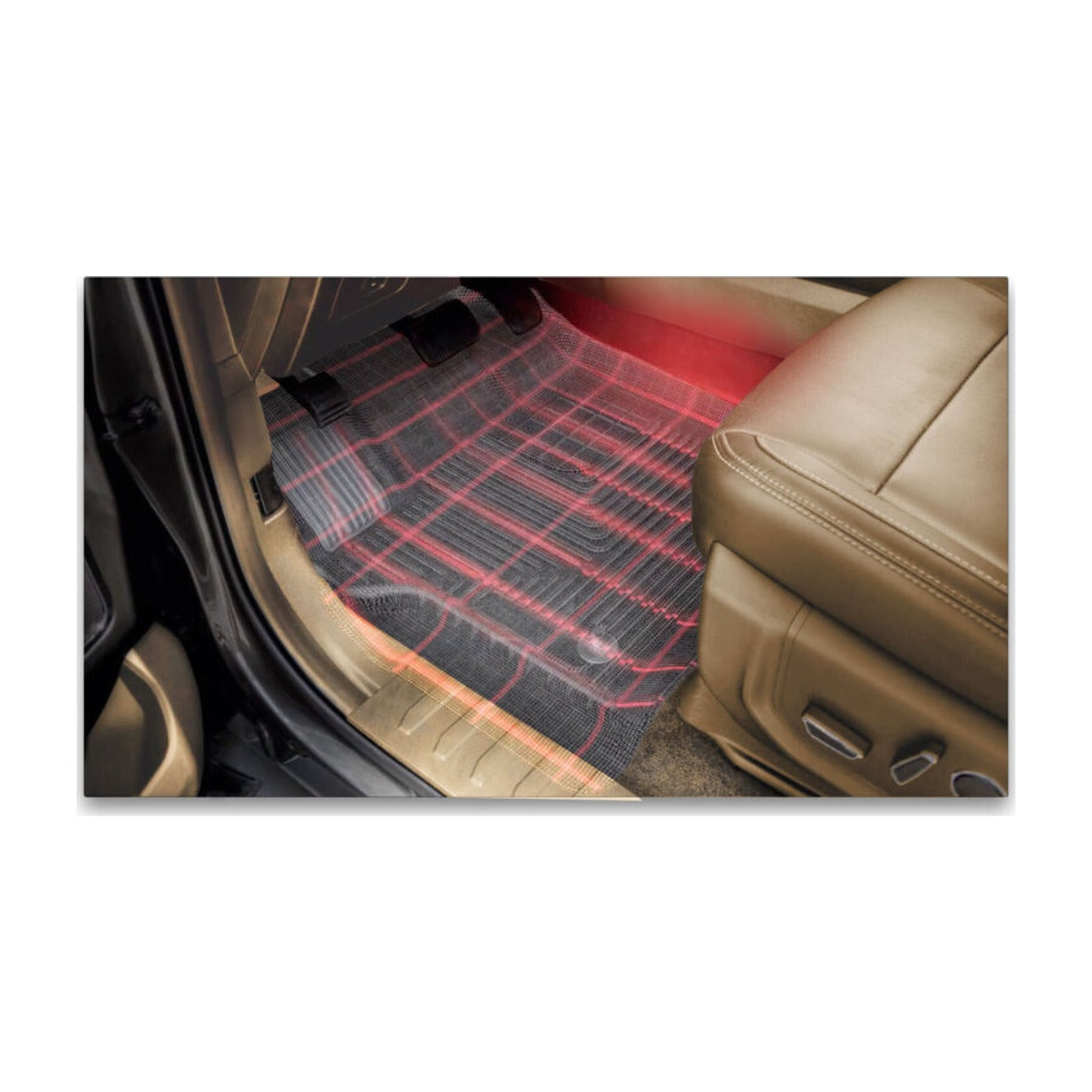 Husky Liners Husky Liners 15 Ford SuperDuty Super/Crew Cab WeatherBeater Center Hump Black Floor Liner, installed