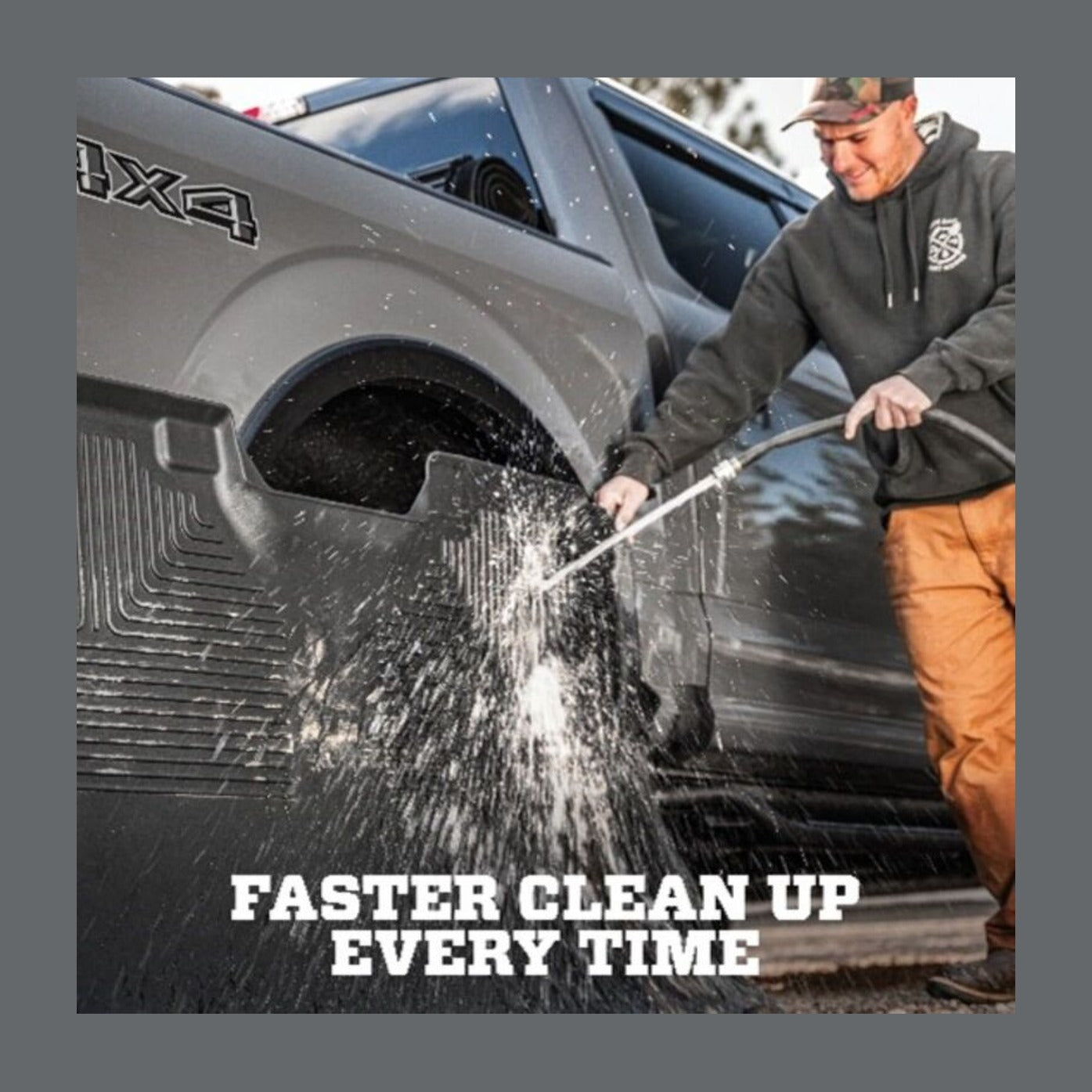 Husky Liners Husky Liners 15 Ford SuperDuty Super/Crew Cab WeatherBeater Center Hump Black Floor Liner