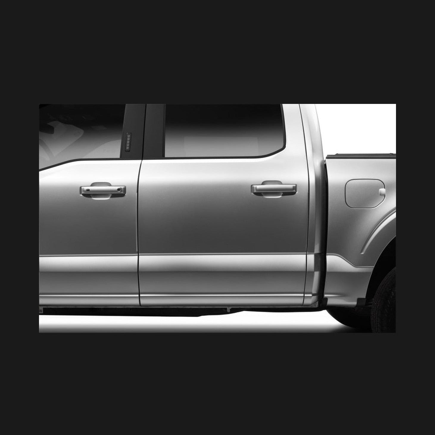 Husky Liners Husky Liners 21-25 Ford F150 Door Edge Guards (4pc Set) - Dark Mattery Gray PC, installed