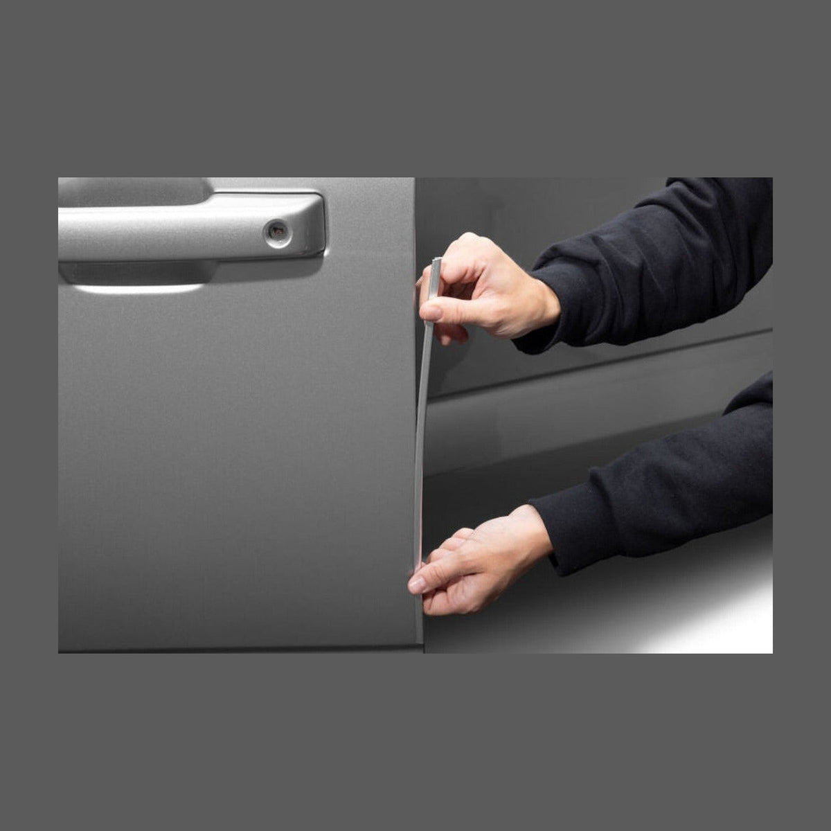 Husky Liners Husky Liners 21-25 Ford F150 Door Edge Guards (4pc Set) - Iconic Silver, installed