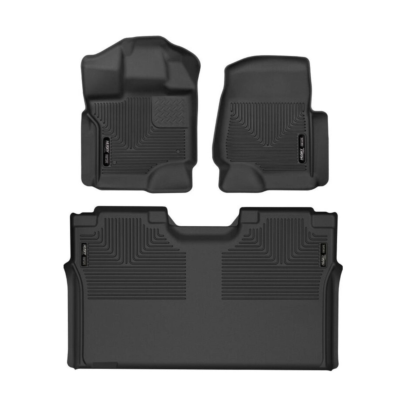 Husky Liners Husky Liners 15-23 Ford F-150 SuperCrew Weatherbeater Black Front & 2nd Seat Floor Liners