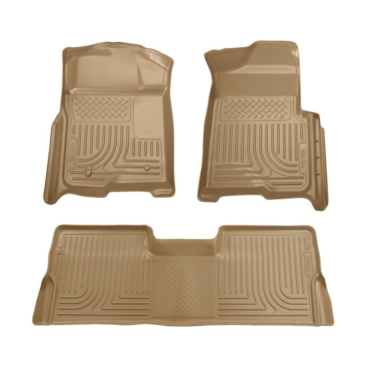 Husky Liners Husky Liners 09-12 Ford F-150 Super Crew Cab WeatherBeater Combo Tan Floor Liners