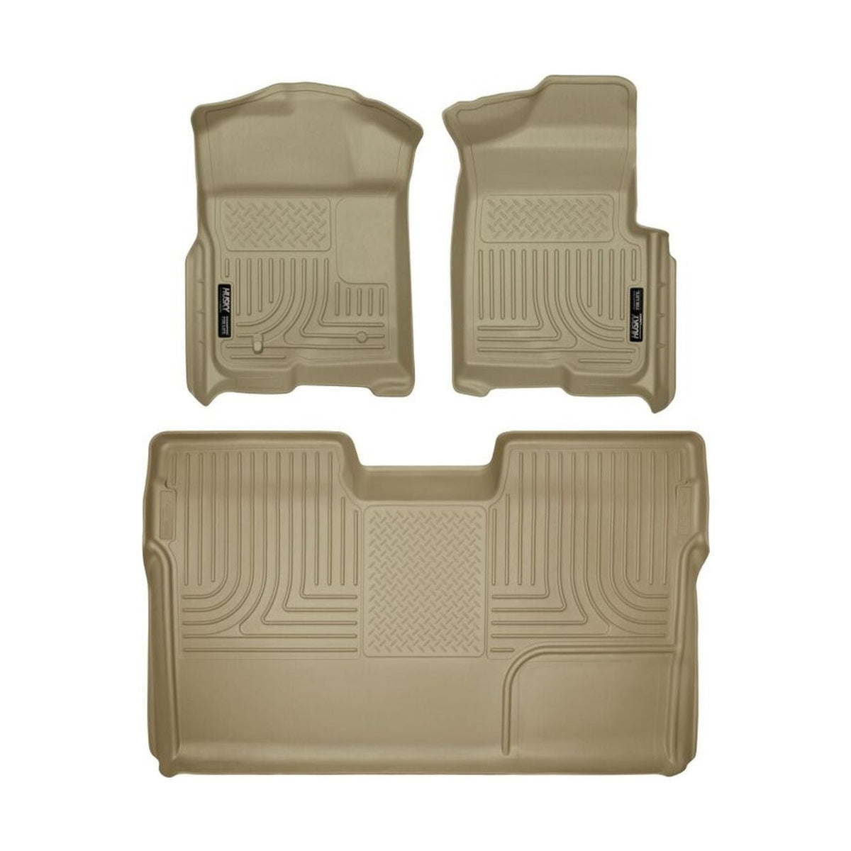 Husky Liners Husky Liners 09-12 Ford F-150 Super Crew Cab WeatherBeater Combo Tan Floor Liners