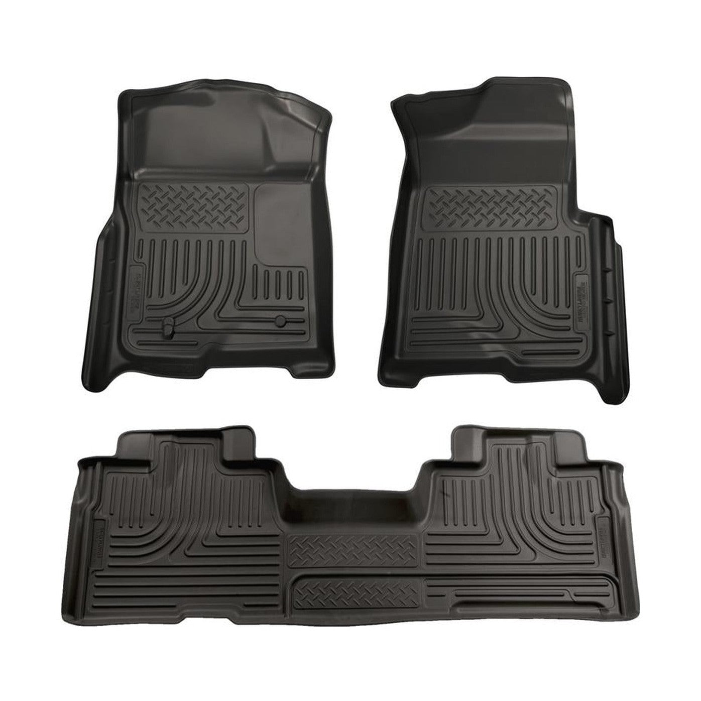 Husky Liners Husky Liners 09-12 Ford F-150 Super Cab WeatherBeater Combo Black Floor Liners