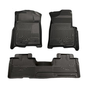 Husky Liners Husky Liners 09-12 Ford F-150 Super Cab WeatherBeater Combo Black Floor Liners