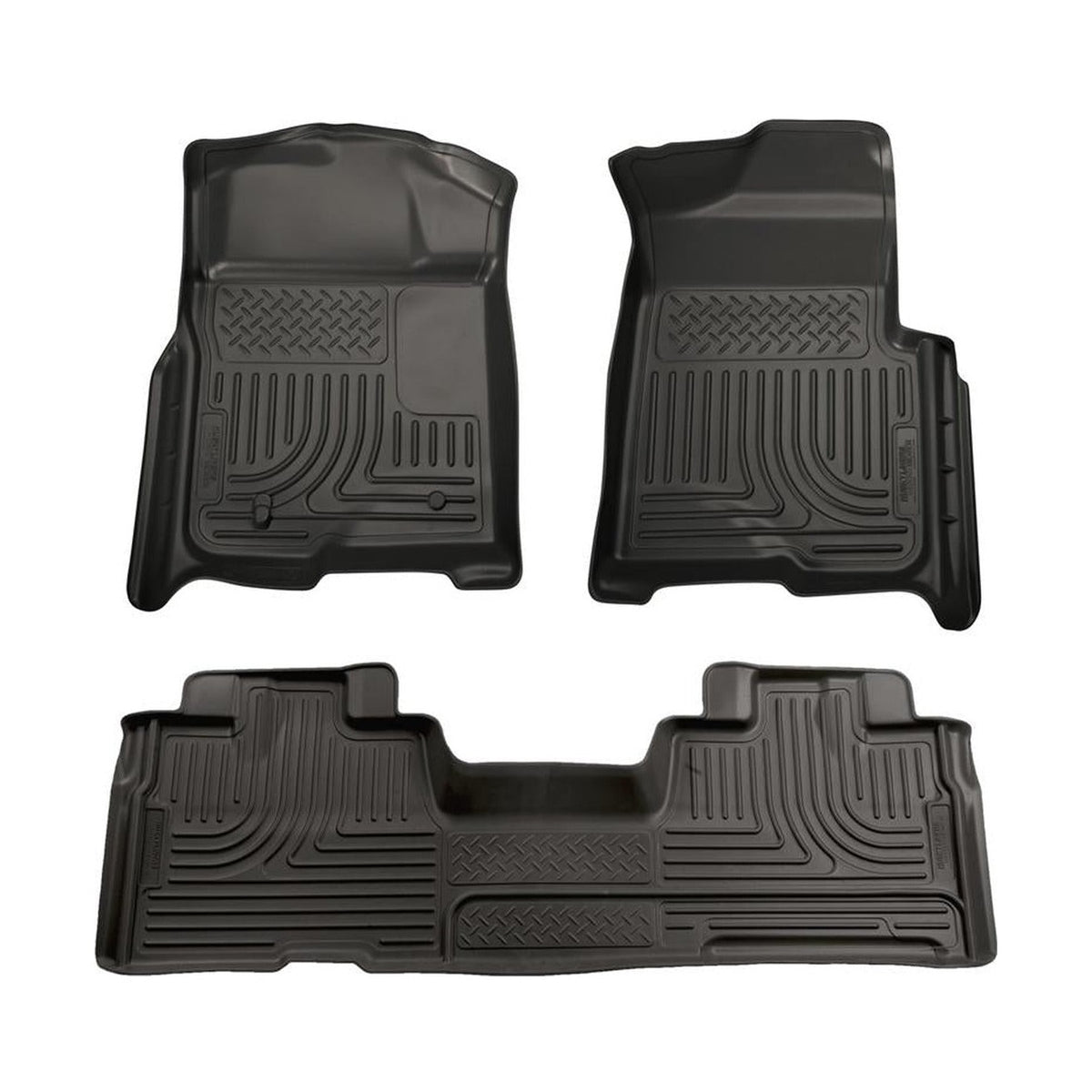Husky Liners Husky Liners 09-12 Ford F-150 Super Cab WeatherBeater Combo Black Floor Liners
