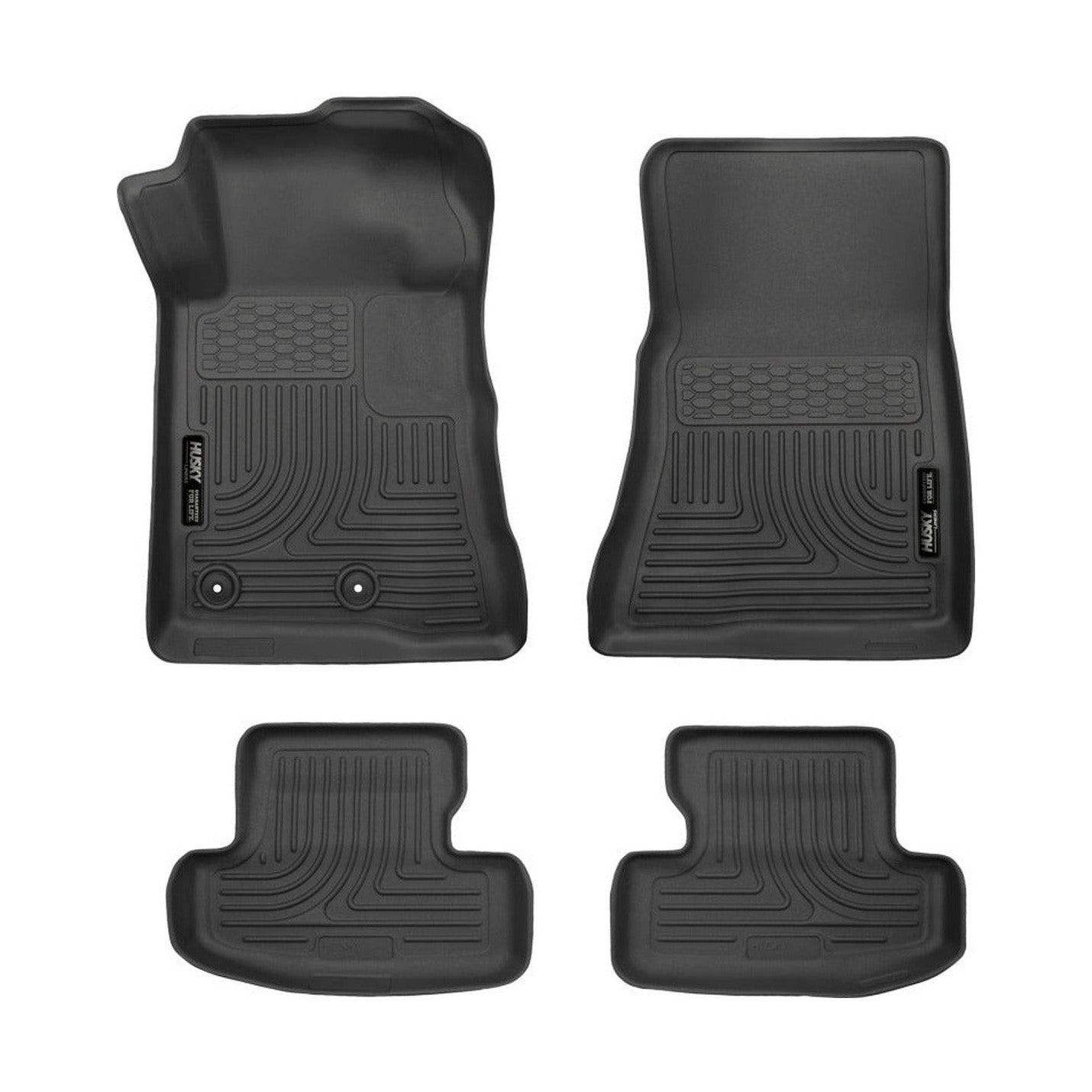 Husky Liners Husky Liners 15-22 Ford Mustang WeatherBeater Black Front & Second Seat Floor Liner