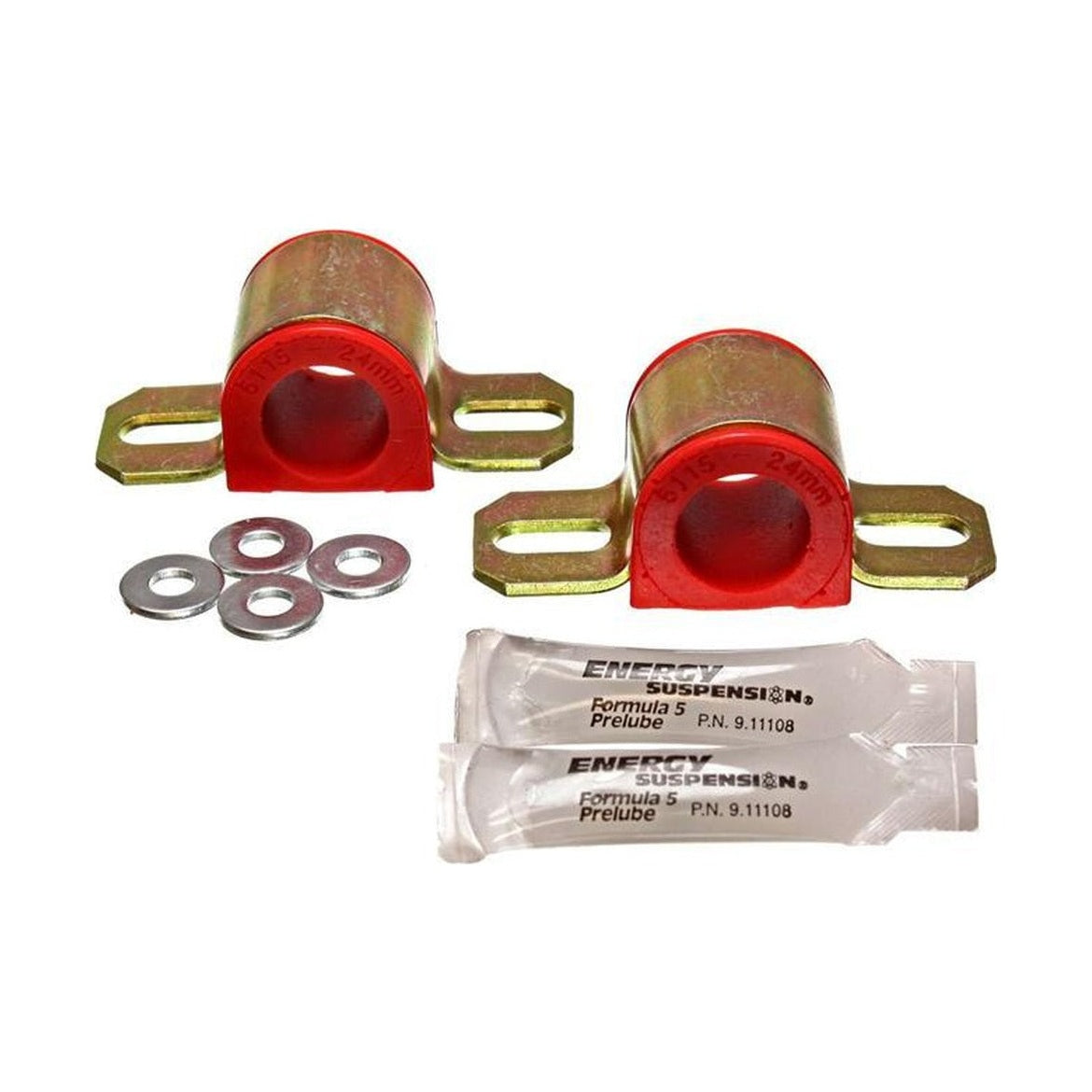 Energy Suspension Energy Suspension 2015 Ford Mustang 22mm Rear Sway Bar Bushings - Red