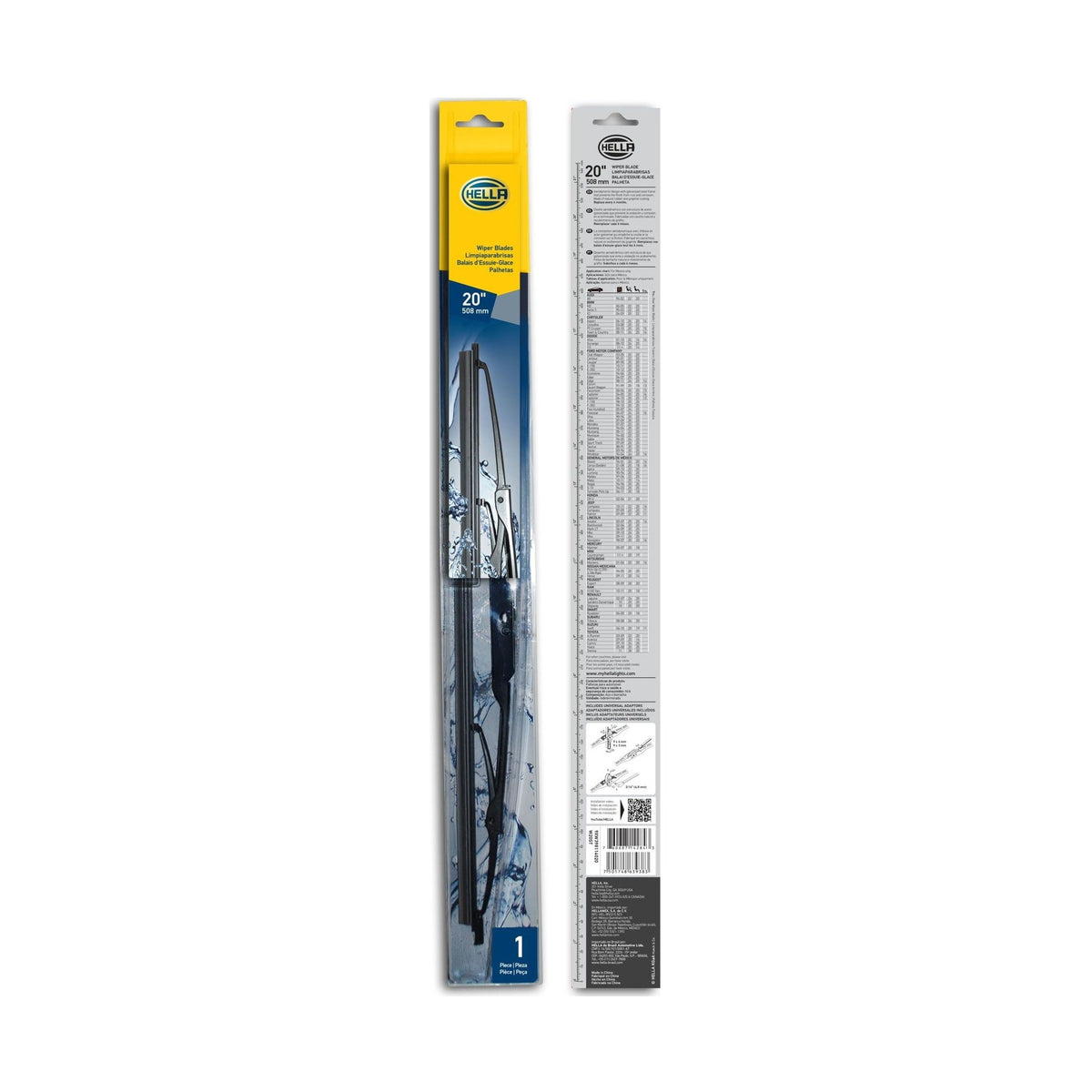Hella Hella Standard Wiper Blade 20in - Single