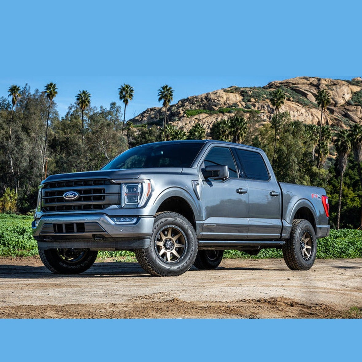 ICON ICON Rebound 17x8.5 6x135 6mm Offset 5in BS 87.1mm Bore Bronze Wheel, installed