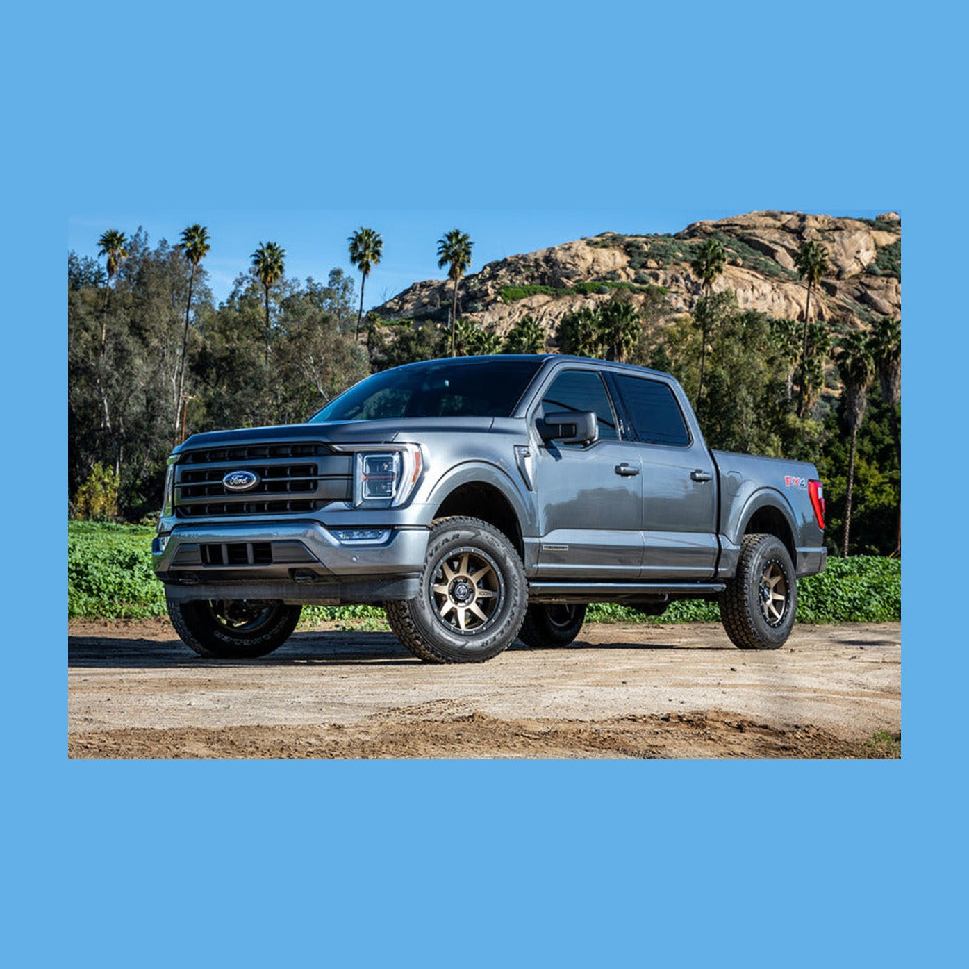 ICON ICON Rebound 17x8.5 6x135 6mm Offset 5in BS 87.1mm Bore Bronze Wheel, installed