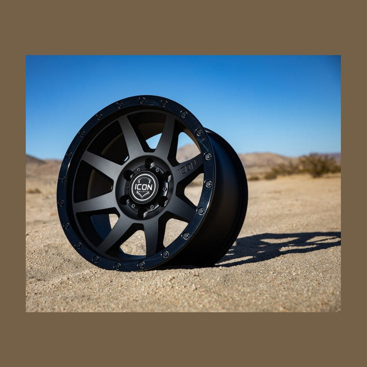 ICON ICON Rebound 18x9 6x135 6mm Offset 5.25in BS 87.1mm Bore Double Black Wheel, installed