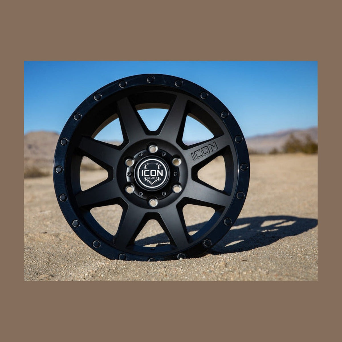 ICON ICON Rebound 18x9 6x135 6mm Offset 5.25in BS 87.1mm Bore Double Black Wheel, installed