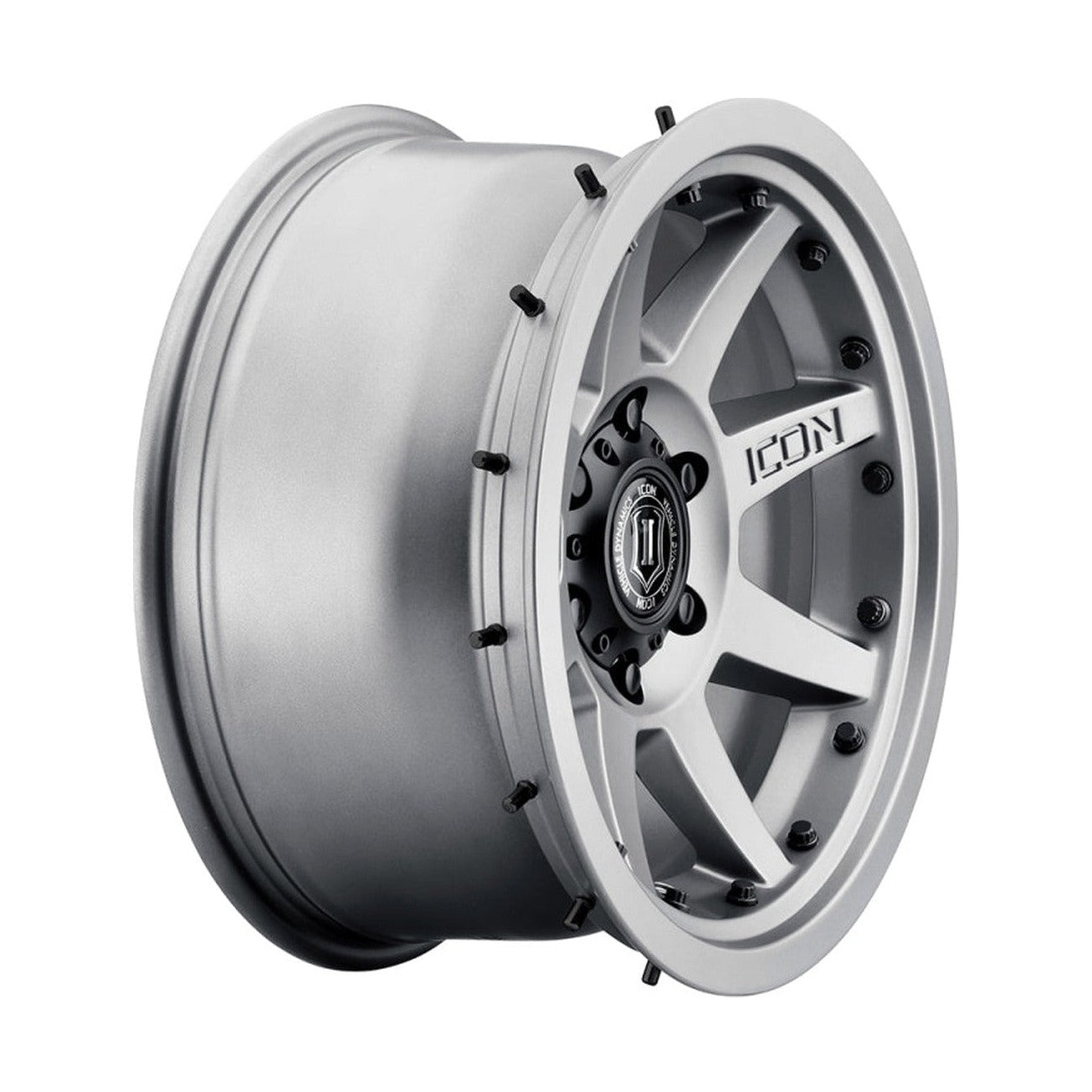 ICON ICON Rebound Pro 17x8.5 6x135 6mm Offset 5in BS 87.1mm Bore Titanium Wheel