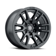 ICON ICON Vector 6 17x8.5 6x135 6mm Offset 5in BS 87.1mm Bore Satin Black Wheel