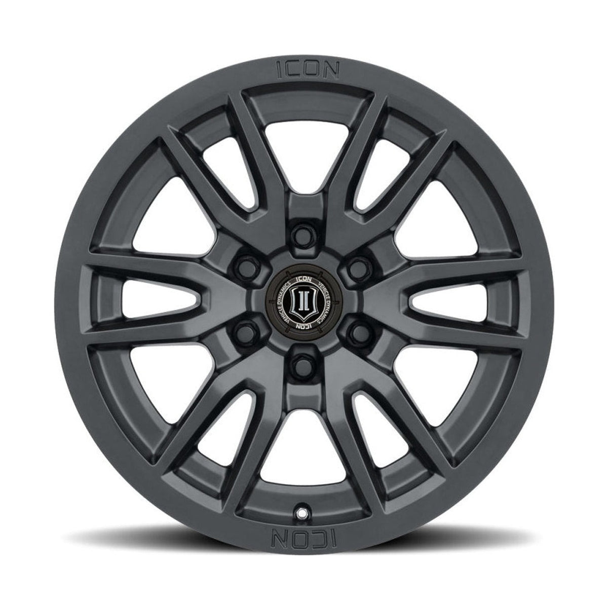 ICON ICON Vector 6 17x8.5 6x135 6mm Offset 5in BS 87.1mm Bore Satin Black Wheel