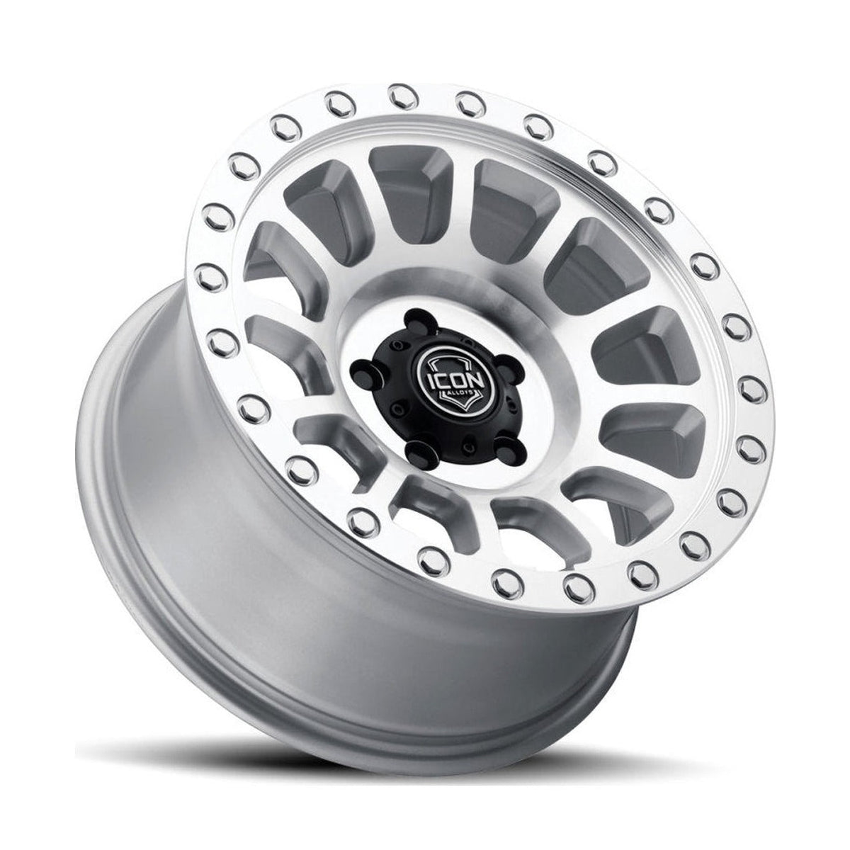 ICON ICON Hulse 17 X 8.5 6 X 135 6mm Offset 5in BS Silver Machined