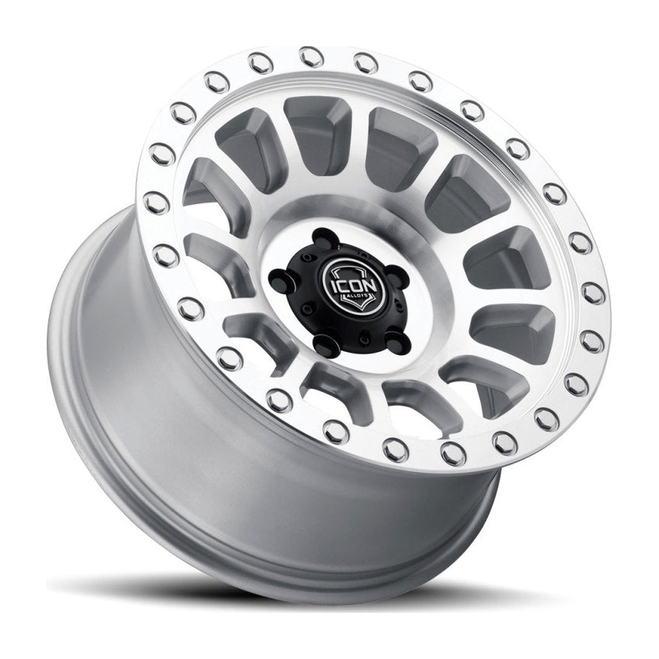 ICON ICON Hulse 17 X 8.5 6 X 135 6mm Offset 5in BS Silver Machined