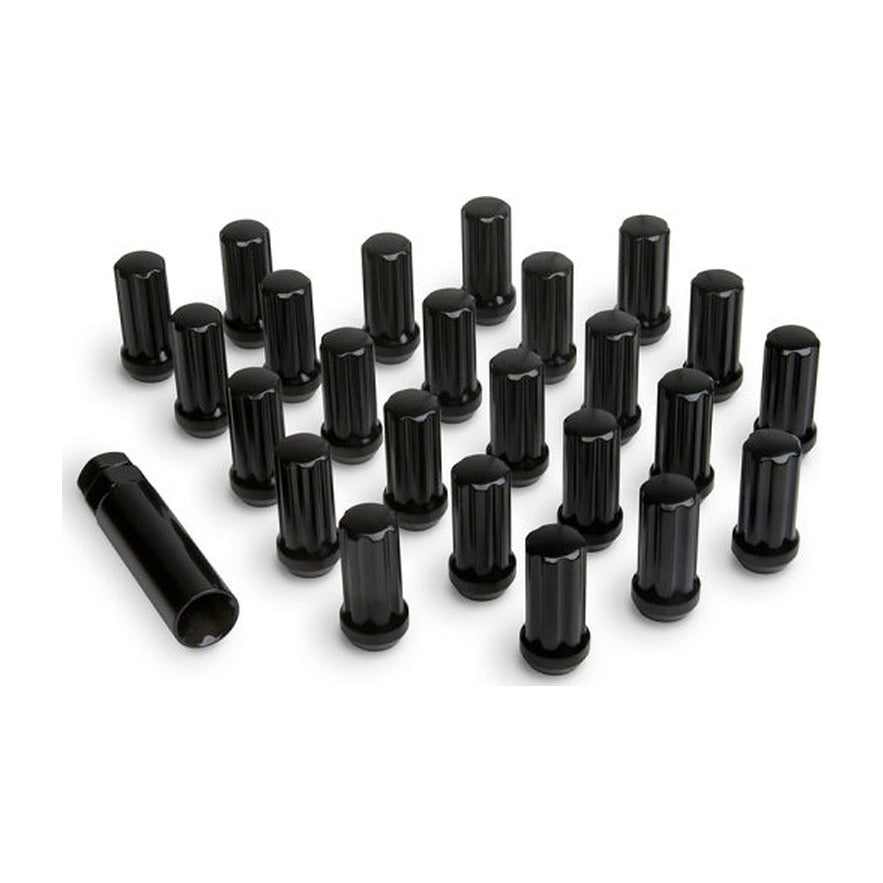 ICON ICON Alloys Lug Nut Kit Black - 14x1.5 - 24 Lug Nuts w/ Key