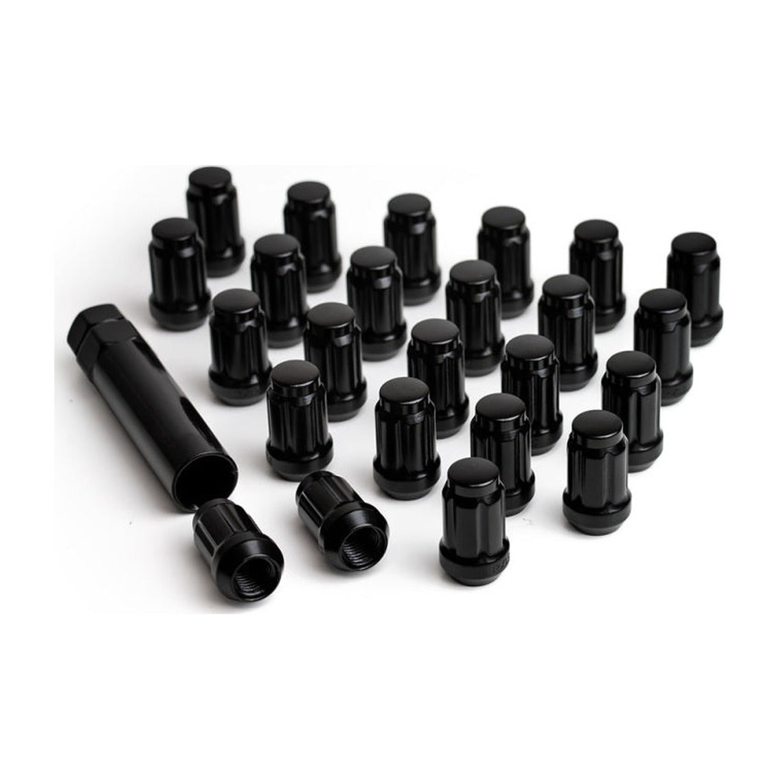ICON ICON Alloys Lug Nut Kit Black - 14x1.5 - 24 Lug Nuts w/ Key