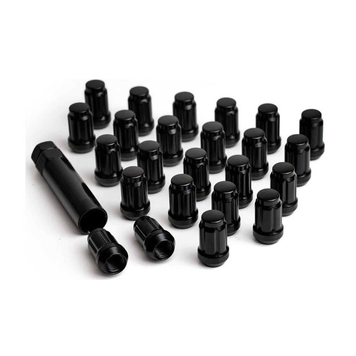 ICON ICON Alloys Lug Nut Kit Black - 14x1.5 - 24 Lug Nuts w/ Key