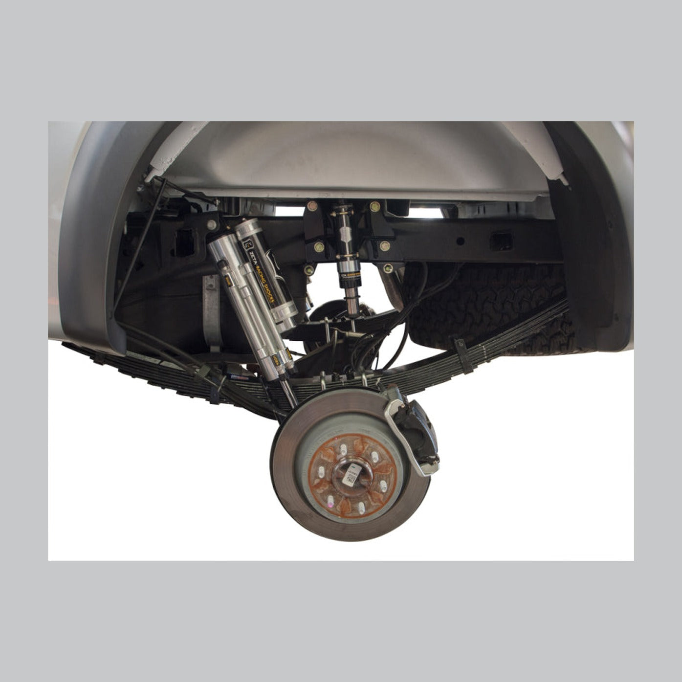 ICON ICON 10-14 Ford Raptor Rear Hydraulic Bump Stop Kit, installed