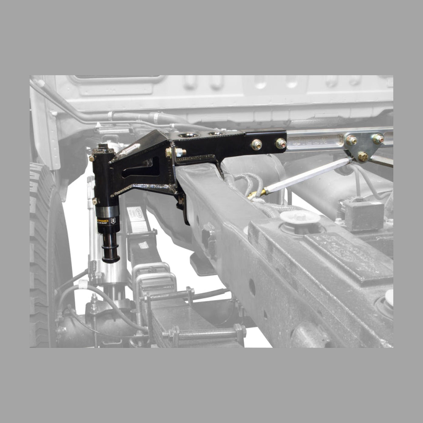 ICON ICON 10-14 Ford Raptor Rear Hydraulic Bump Stop Kit, installed