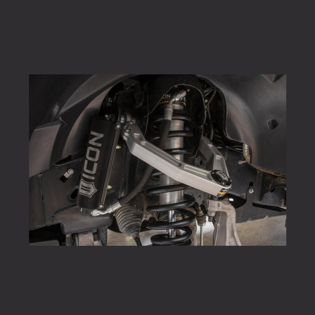 ICON ICON 2010+ Ford Raptor Billet Upper Control Arm Delta Joint Kit, installed