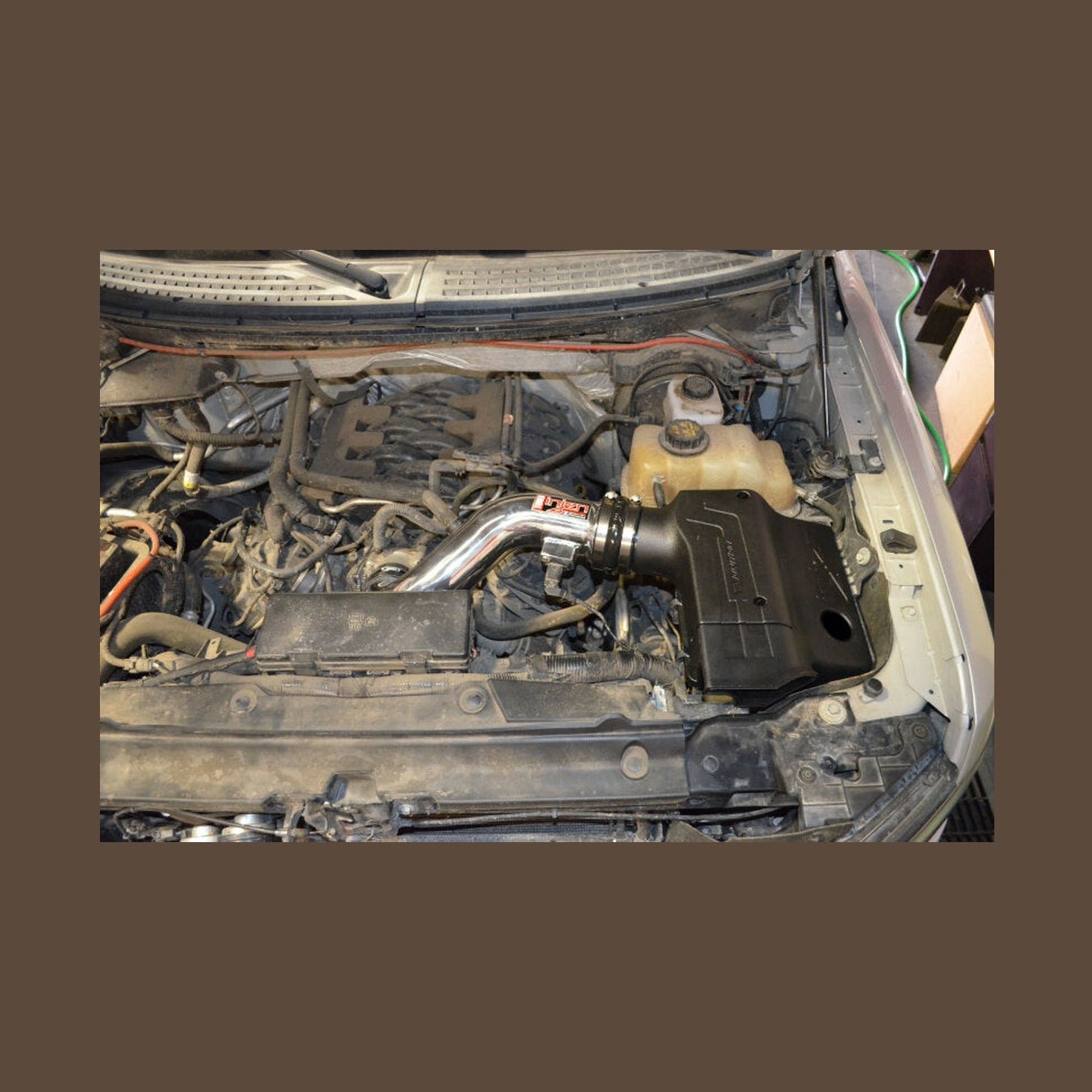 Injen Injen 10-14 Ford F-150 5.0L V8 Evolution Intake, installed