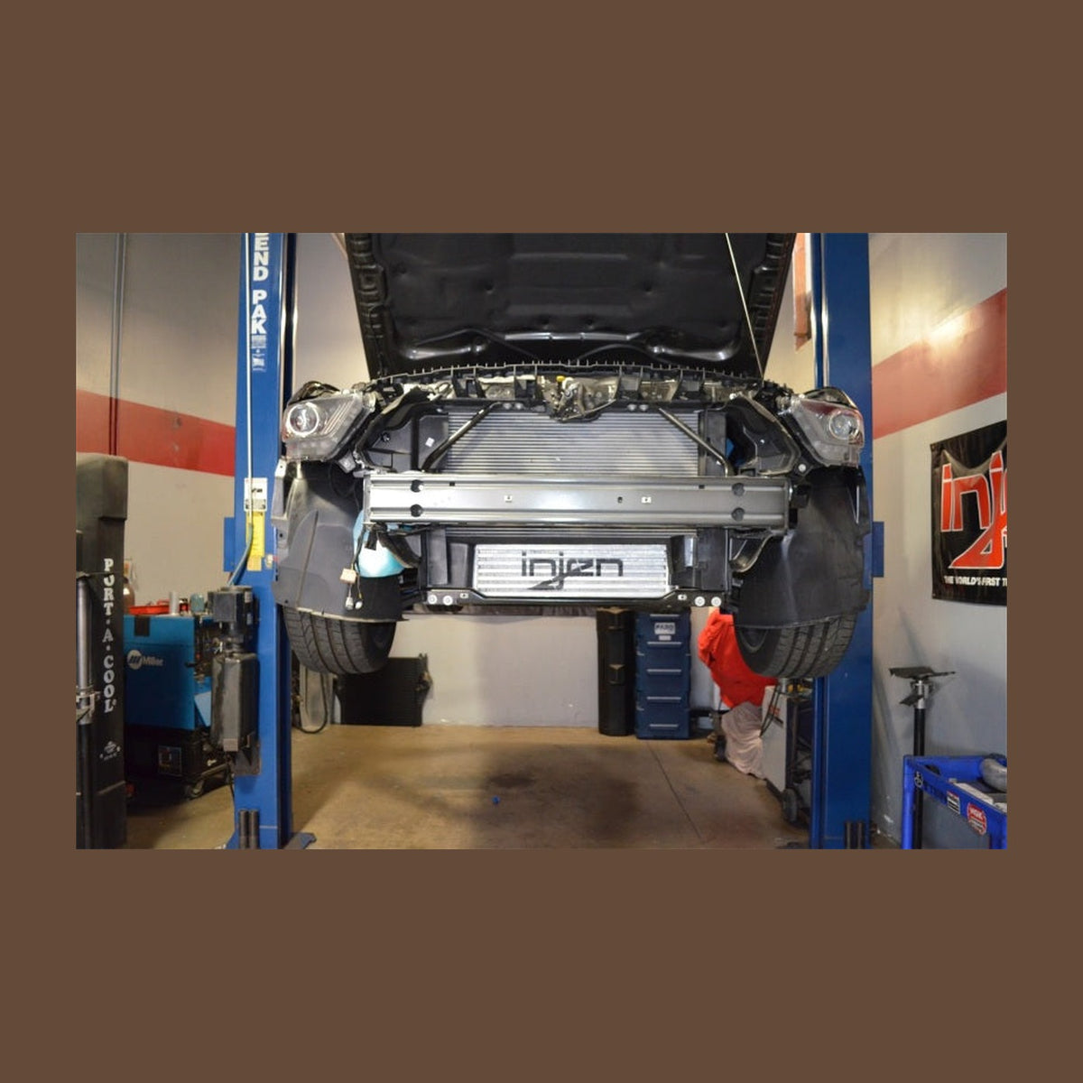 Injen Injen 2015+ Ford Mustang EcoBoost 2.3L L4 Intercooler, installed