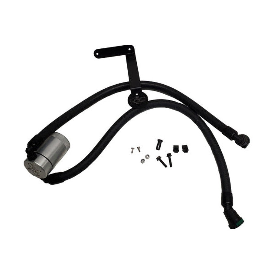 J&L J&L 2011-2025 Ford F-150 2.7L/3.5L/5.0L Passenger Side Oil Separator 3.0 - Clear Anodized