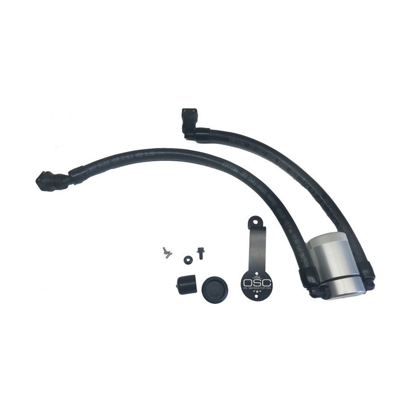 J&L J&L 2018-2023 Ford Mustang GT Driver Side Oil Separator 3.0 - Clear Anodized