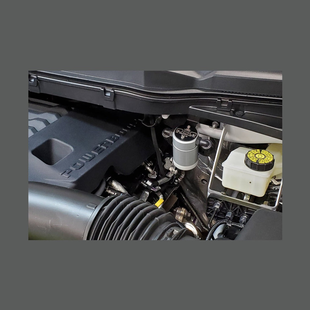 J&L J&L 2021-2025 Ford F-150 3.5L Passenger Side Oil Separator 3.0 - Clear Anodized
