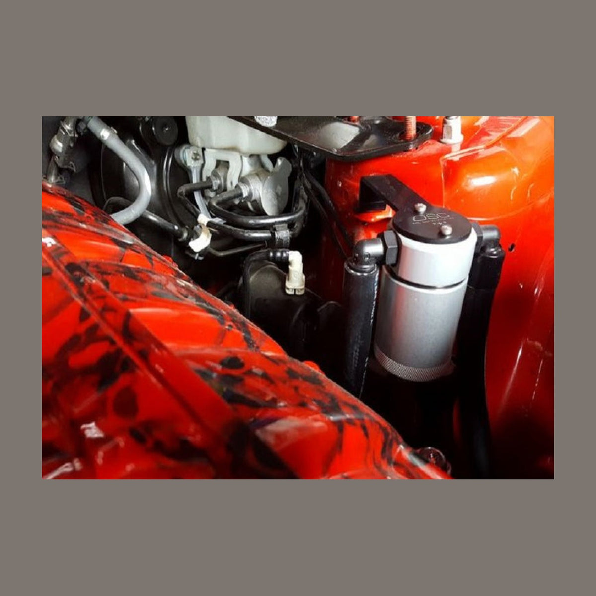 J&L J&L 2015-2023 Ford Mustang EcoBoost Driver Side Oil Separator 3.0 - Clear Anodized