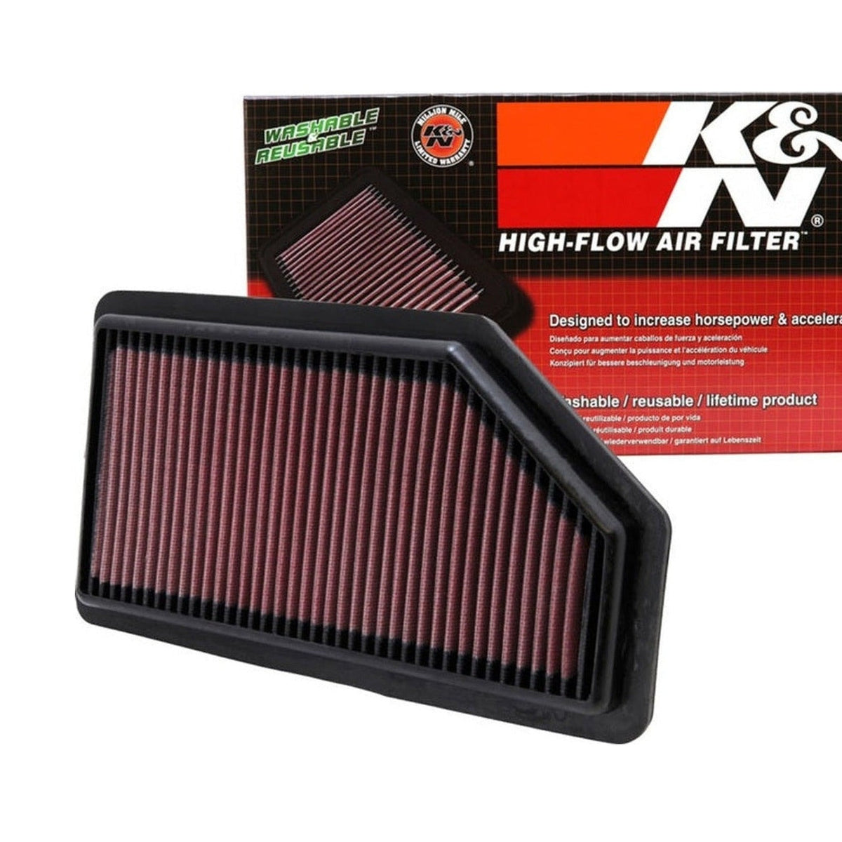 K&N Engineering K&N Replacement Air Filter for 11 -12 Honda Odyssey 3.5L V6