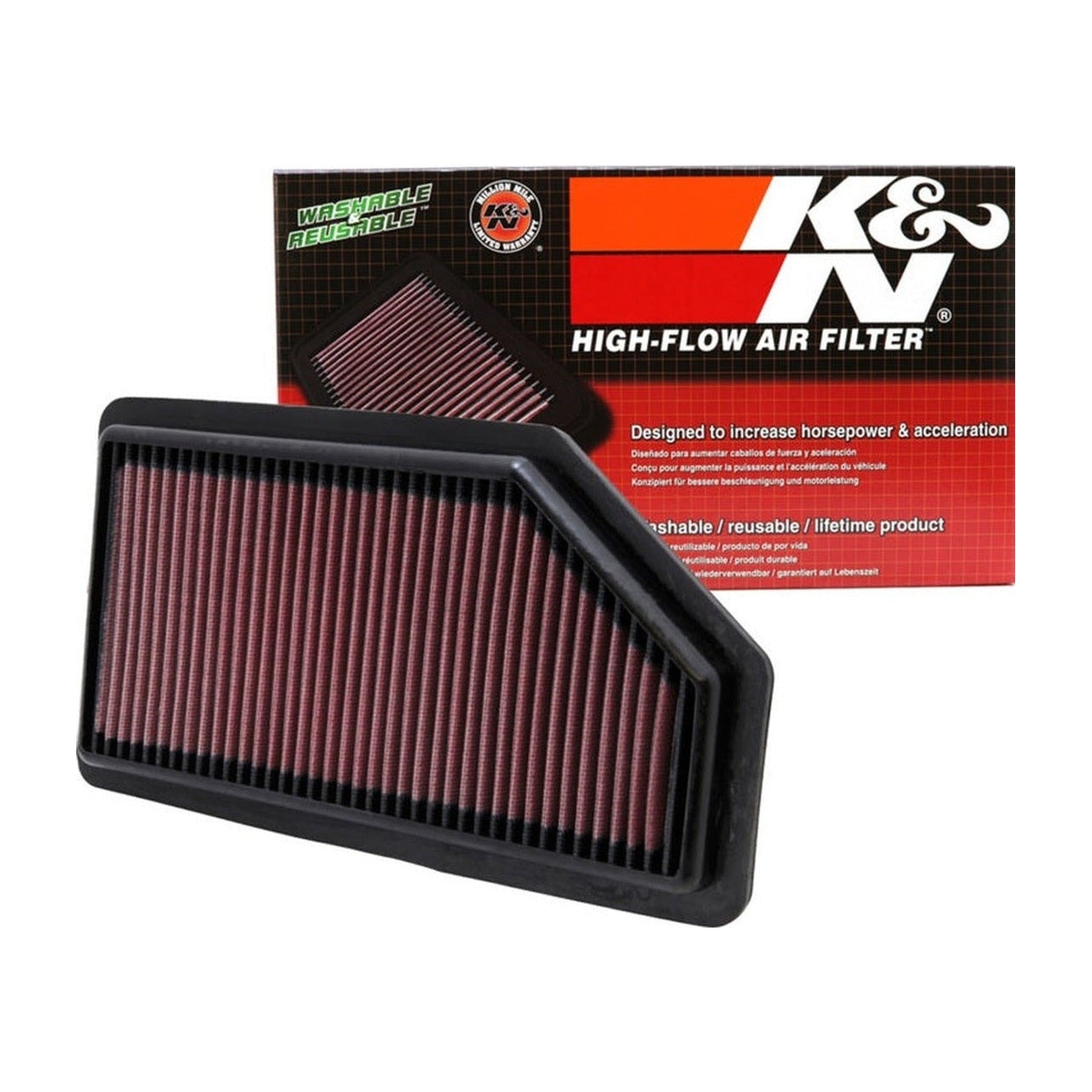 K&N Engineering K&N Replacement Air Filter for 11 -12 Honda Odyssey 3.5L V6