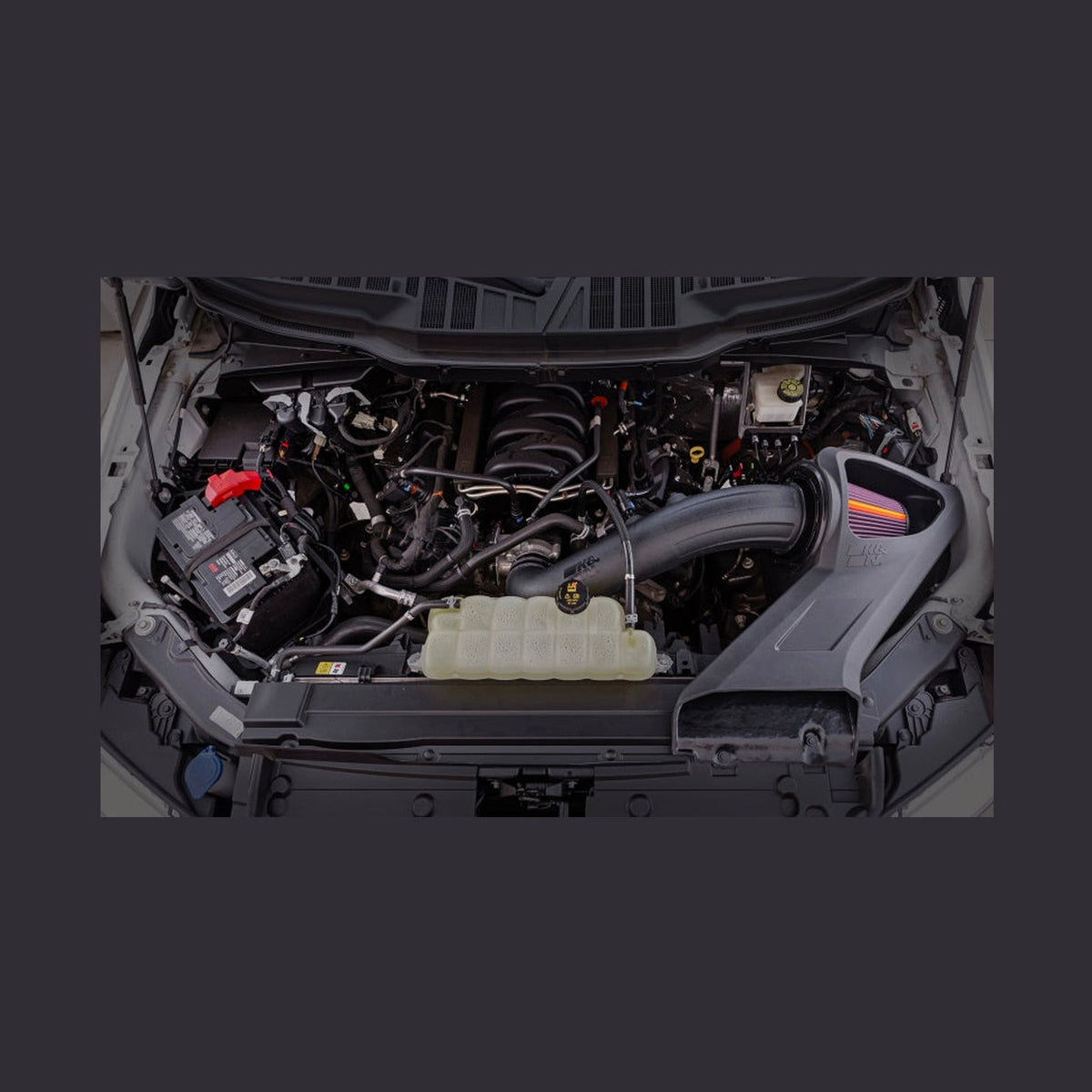 K&N Engineering K&N 15-20 Ford F150 V8-5.0 L Performance Air Intake System, installed
