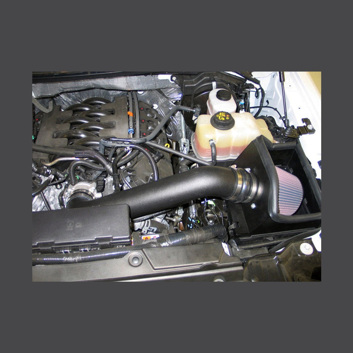 K&N Engineering K&N 11-14 Ford F-150 5.0L V8 Performance Intake Kit, installed