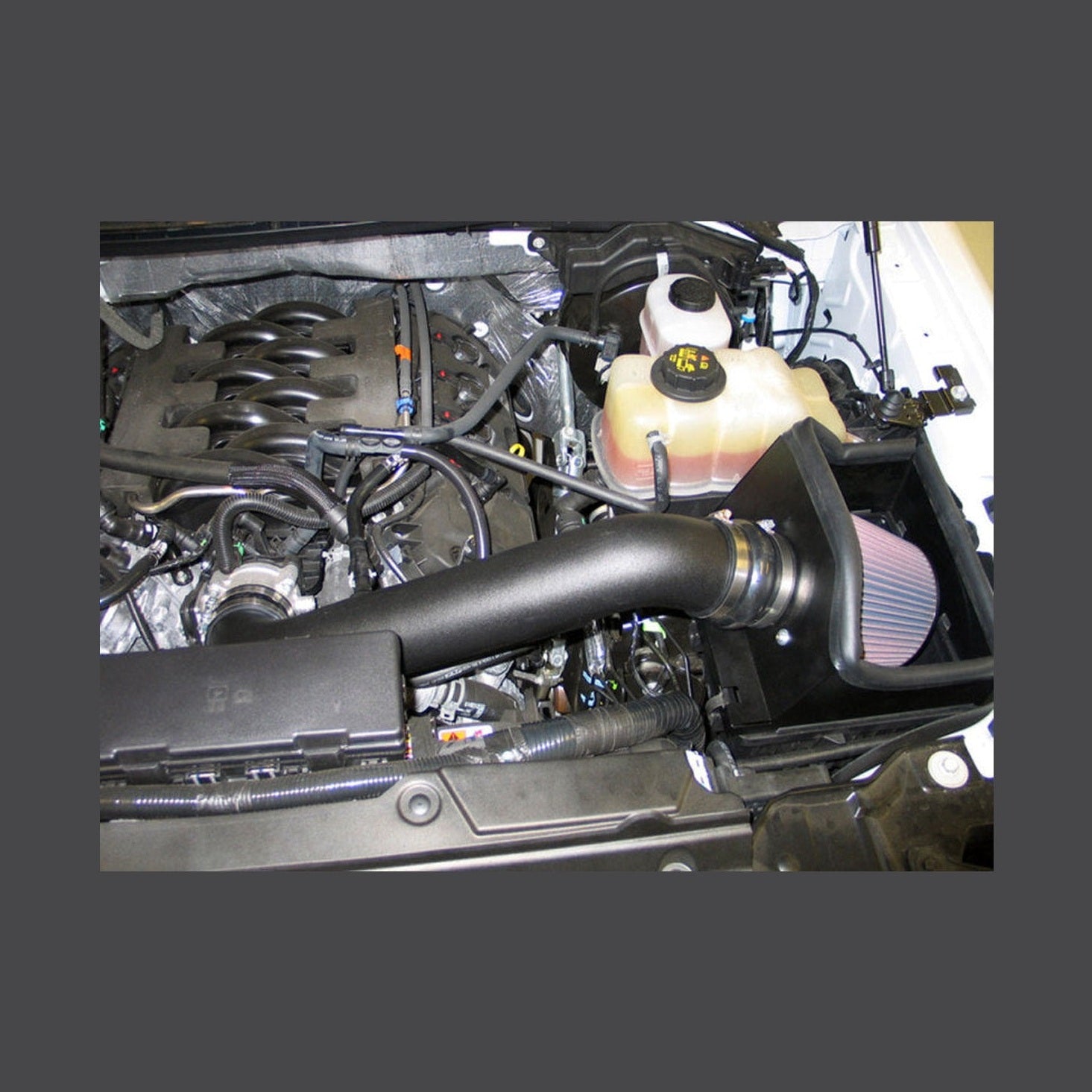K&N Engineering K&N 11-14 Ford F-150 5.0L V8 Performance Intake Kit, installed