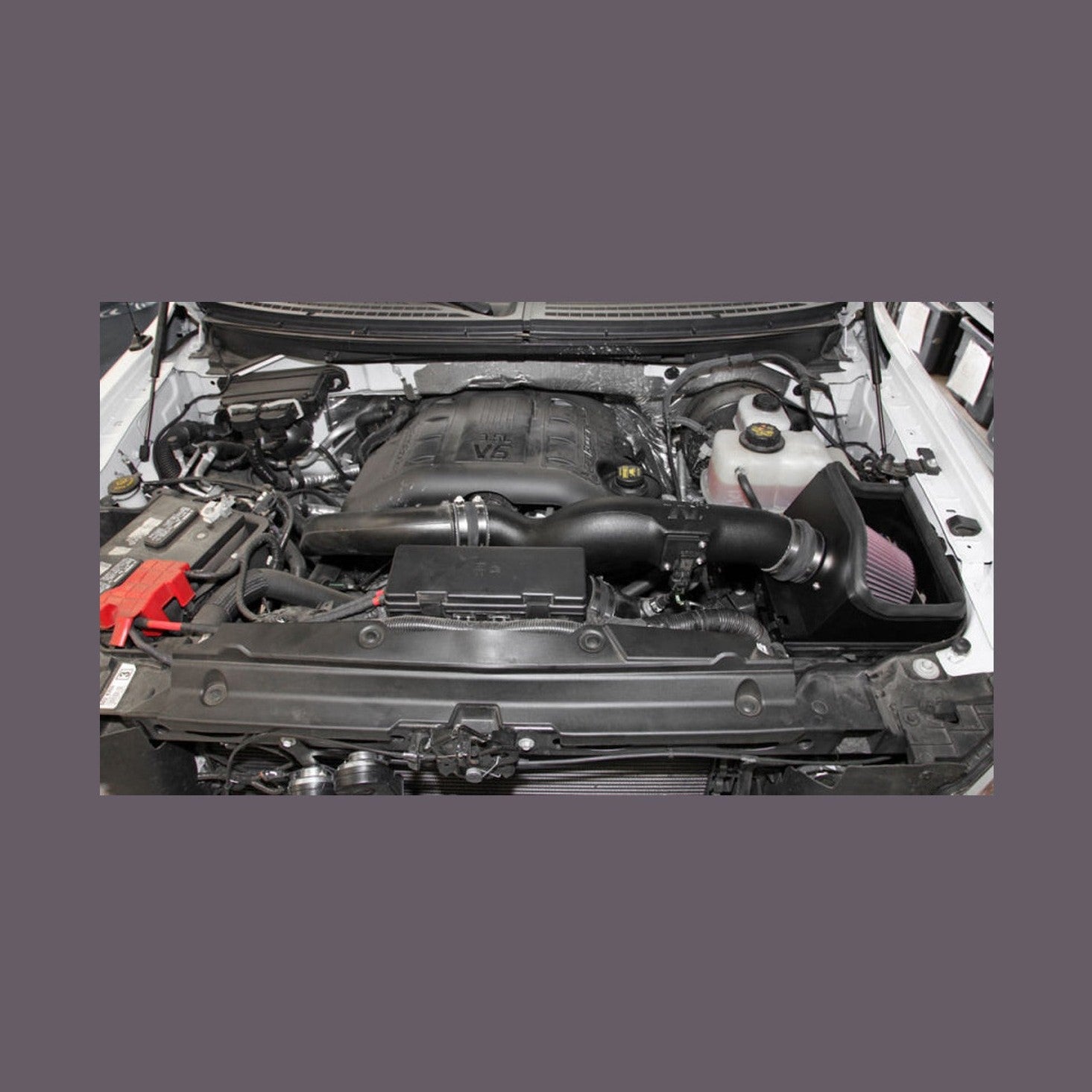 K&N Engineering K&N 11-14 Ford F-150 3.5L V6 Performance Intake Kit, installed