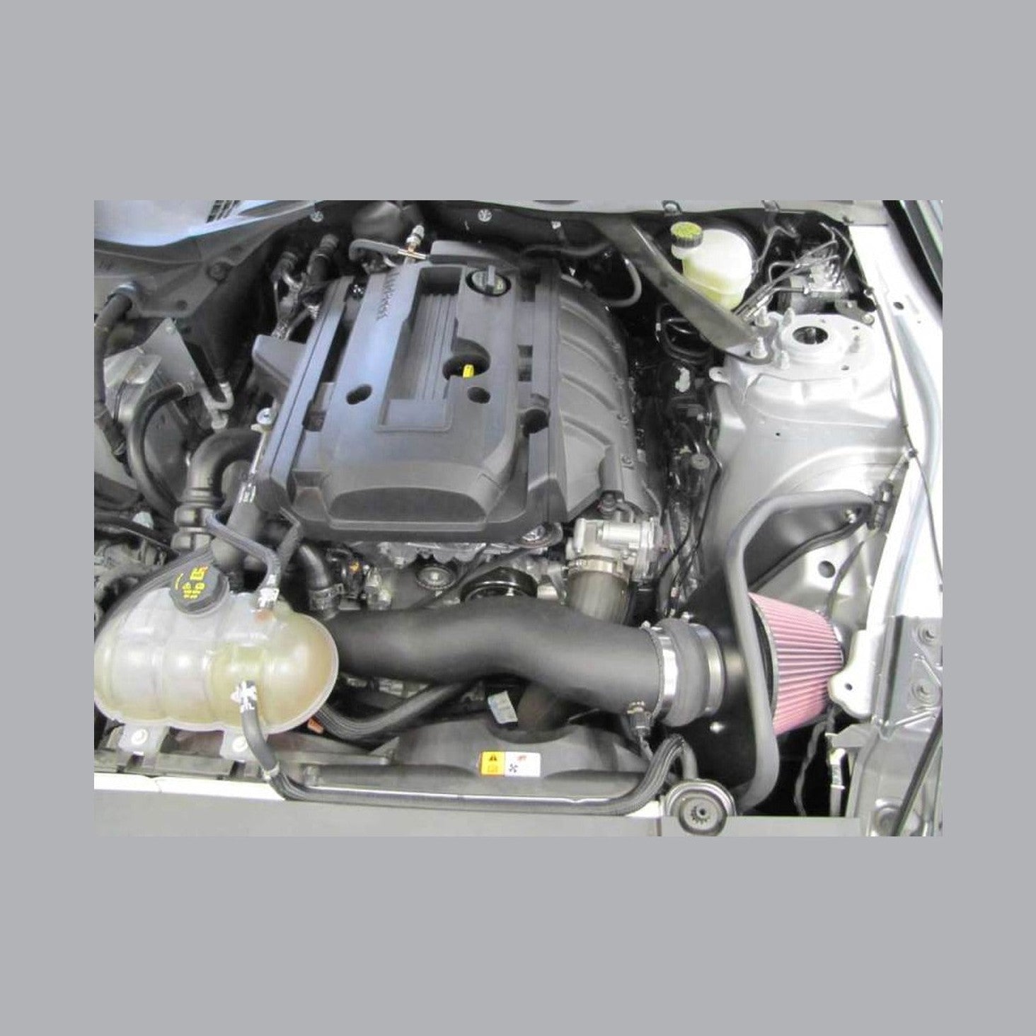 K&N Engineering K&N 2015 Ford Mustang L4-2.3L 57 Series FIPK Performance Intake Kit, installed